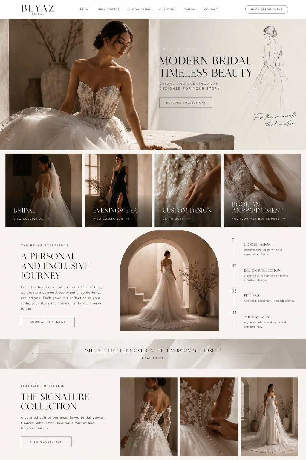 Bride wearing a lace corset gown in warm natural light